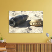 Eine statische Anzeige einer umgerechneten Muschel Leinwanddruck (Insitu (Wohnzimmer))