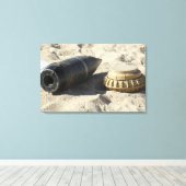 Eine statische Anzeige einer umgerechneten Muschel Leinwanddruck (Insitu (Holzboden))