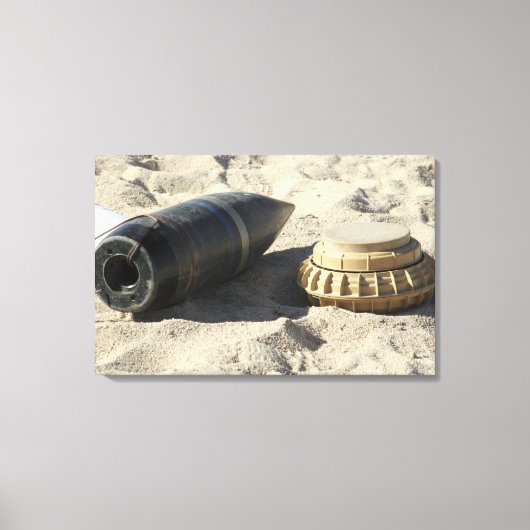 Eine statische Anzeige einer umgerechneten Muschel Leinwanddruck (Vorderseite)