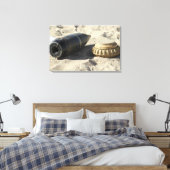 Eine statische Anzeige einer umgerechneten Muschel Leinwanddruck (Insitu (Schlafzimmer))