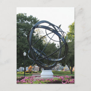 Eine Statue in Pella Iowa Postkarte