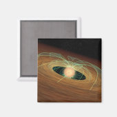 Eine staubige Planet bildende Scheibe im Orbit Magnet (Vorderseite/Rückseite)
