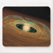 Eine staubige Planet bildende Scheibe im Orbit Mousepad (Vorne)