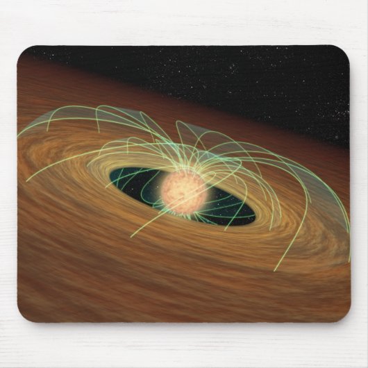 Eine staubige Planet bildende Scheibe im Orbit Mousepad (Vorne)