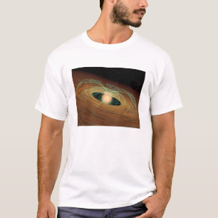 Eine staubige Planet-bildenscheibe in der Bahn T-Shirt