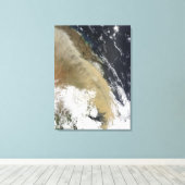 Eine Staubmauer aus dem Norden Queenslas Leinwanddruck (Insitu (Holzboden))