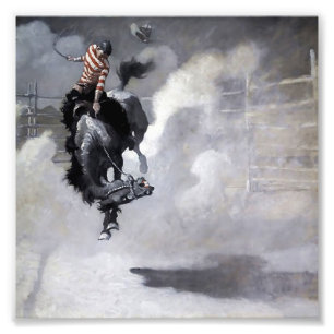 „Eine Staubwolke“ Western Art von NC Wyeth Fotodruck