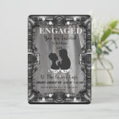 EINE STEAMPUNK-Verlobung Einladung (Stehend Vorderseite)