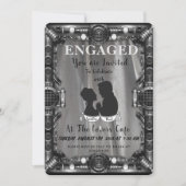 EINE STEAMPUNK-Verlobung Einladung (Vorderseite)