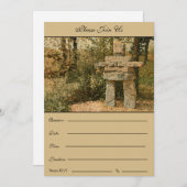 Eine Stehende Inuksuk friedlich - Einladung (Vorne/Hinten)