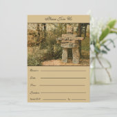 Eine Stehende Inuksuk friedlich - Einladung (Stehend Vorderseite)