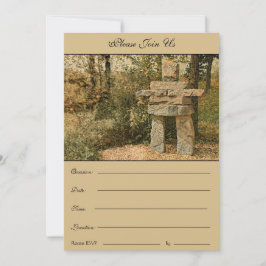 Eine Stehende Inuksuk friedlich - Einladung