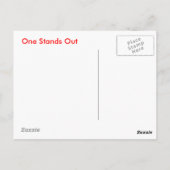 Eine steht aus postkarte (Rückseite)