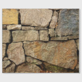 Eine Steinmauer aus Kopfsteinpflaster-Hintergrund Geschenkpapier (Flach)