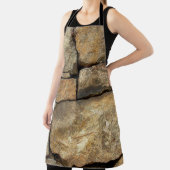 Eine Steinmauer aus Kopfsteinpflaster-Hintergrund Schürze (InSitu)