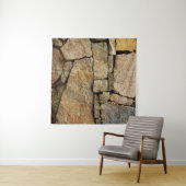 Eine Steinmauer aus Kopfsteinpflaster-Hintergrund Wandteppich (Beispiel (Horizontal))