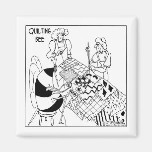 Eine steppende Biene Magnet