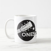 Eine Stern-Gitarrenkaffee-Tasse Kaffeetasse (Links)