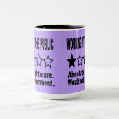 Eine Sternbewertung Lila Tasse (Zentrum)