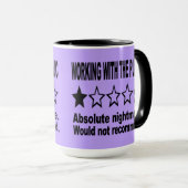 Eine Sternbewertung Lila Tasse (VorderseiteRechts)