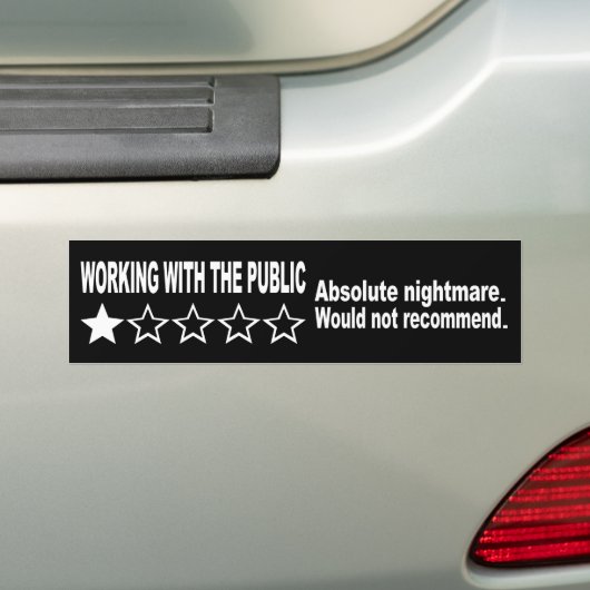Eine Sternbewertung Schwarz Autoaufkleber (Auf Auto)