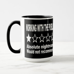 Eine Sternbewertung Schwarz Tasse