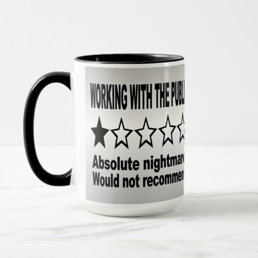 Eine Sternbewertung Tasse (Links)