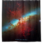 Eine Sternexplosion Galaxie - Mit den Sternen dusc Duschvorhang (Vorderseite)