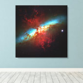 Eine Sternexplosion Galaxy - Messier 82 (Zigarreng Leinwanddruck (Insitu (Holzboden))