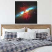 Eine Sternexplosion Galaxy - Messier 82 (Zigarreng Leinwanddruck (Insitu (Schlafzimmer))