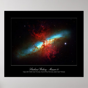 Eine Sternexplosion Galaxy - Messier 82 (Zigarreng Poster