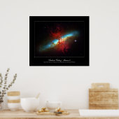 Eine Sternexplosion Galaxy - Messier 82 (Zigarreng Poster (Küche)