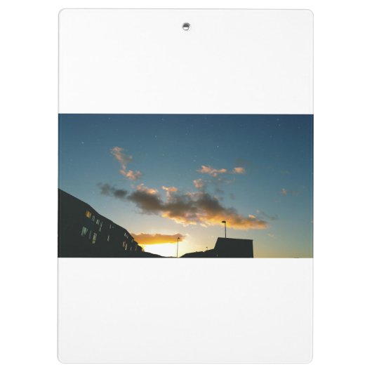 Eine sterngekrönte Straße Klemmbrett (Rückseite)