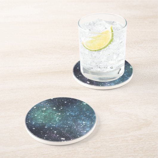 Eine sternvolle Nacht Getränkeuntersetzer (Seite)