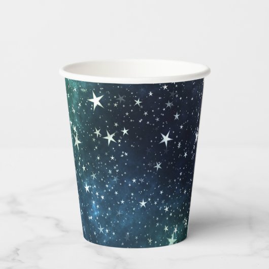 Eine sternvolle Nacht Pappbecher (Rückseite)