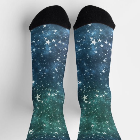 Eine sternvolle Nacht Socken (Oben)