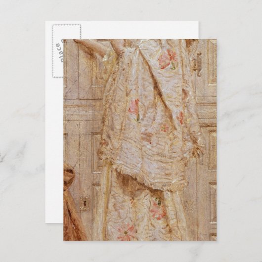 Eine Stickerei Postkarte (Vorne/Hinten)