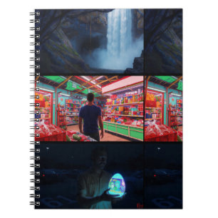 Eine stille Abfolge Notizblock