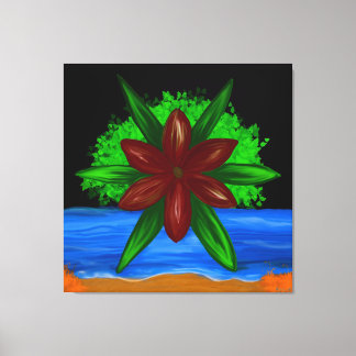 Eine stille Blüte im Paradies Leinwanddruck