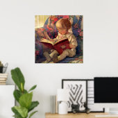 „Eine stille Ecke“ von Jessie Willcox Smith Poster (Heimbüro)