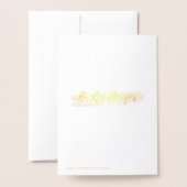 "Eine stille Nacht mit einem Neugeborenen?" Foil H Folienkarte (Rückseite mit Umschlag)