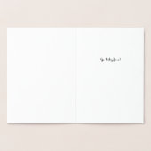 "Eine stille Nacht mit einem Neugeborenen?" Foil H Folienkarte (Innenseite)