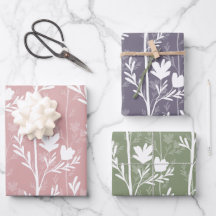 Eine stille Reise Minimale botanische Silhouetten