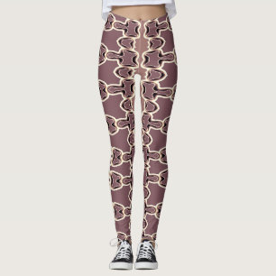 Eine stilvolle braune Farbe "Ratti_Creative_Arts" Leggings