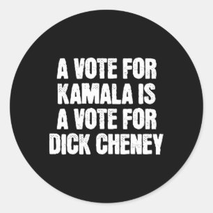 Eine Stimme für Kamala ist eine Stimme für Willy C Runder Aufkleber
