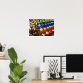 Eine stimmungsvolle Kerze leuchten Poster (Heimbüro)