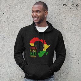 Eine stolze Black Man Black History Monatsflagge Hoodie