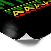 Eine stolze Black Man Black History Monatsflagge Poster (Ecke)