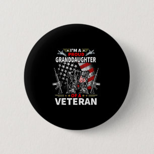 Eine stolze Enkelin eines Veteranen Veteranentag Button