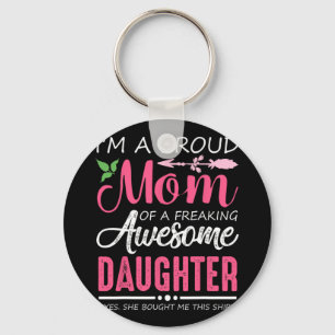 Eine stolze Mama Shirt Geschenk von Tochter-Funny  Schlüsselanhänger